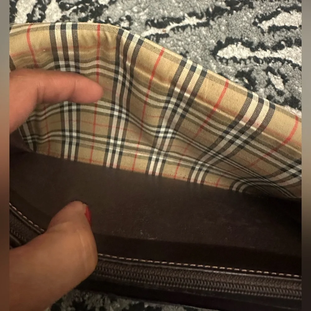 Burberry Dark Brown Leather Clutch - Picture 10 of 16